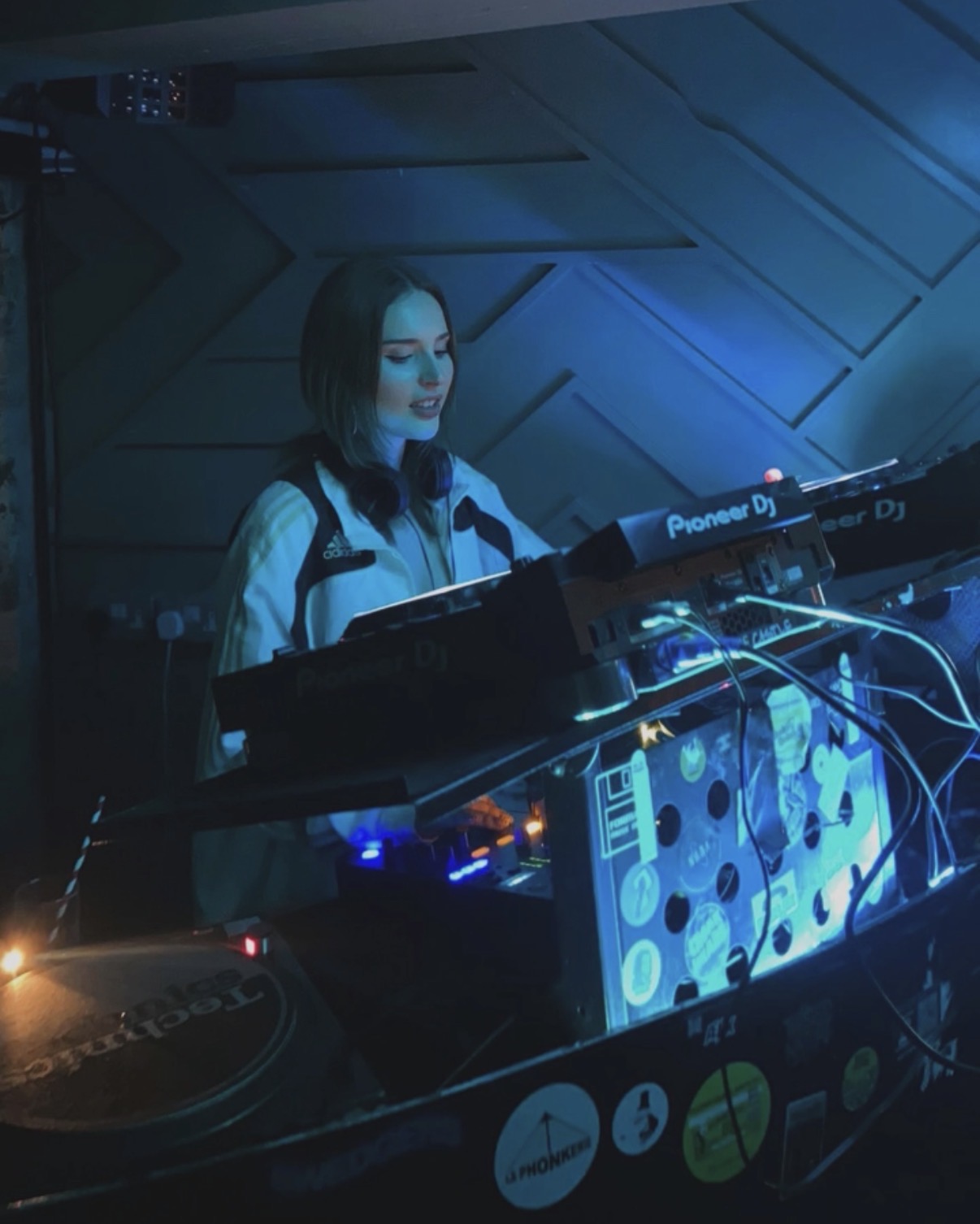Gemma DJing